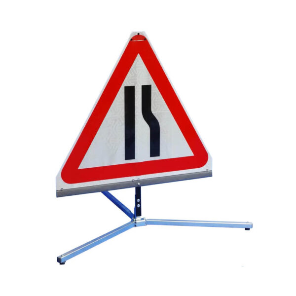 Quazar TriFlex™ Road Narrows Reversible Road Sign - 750mm