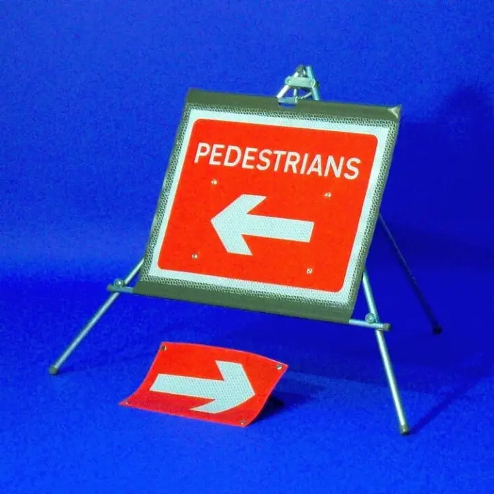 quazar classic roll up pedestrian sign