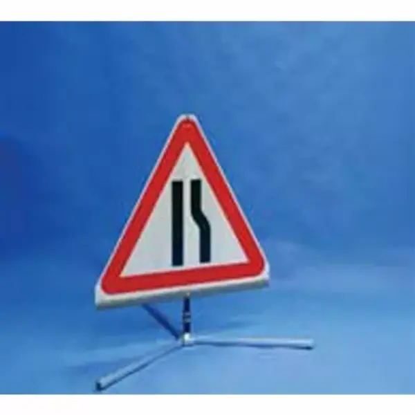 Quazar TriFlex Road Narrows Reversible Road Sign - 750mm