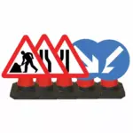 Quazar 600mm Cone Top Sign