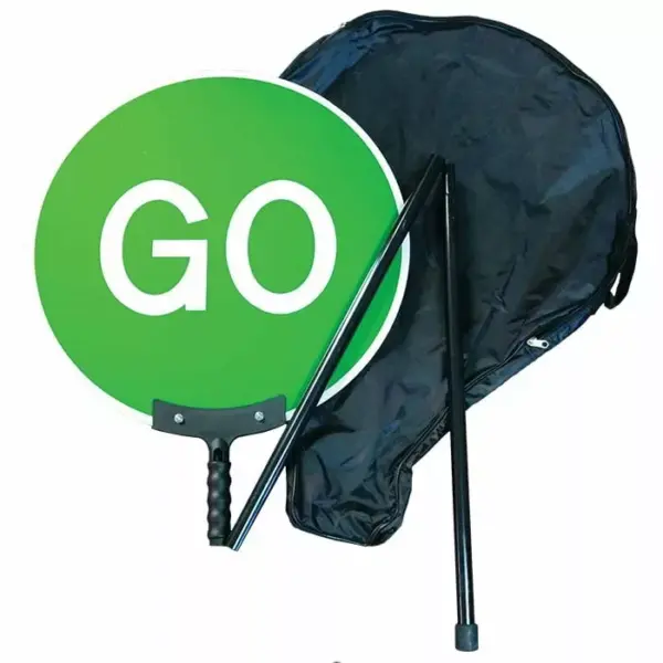 Quazar STOP/GO Fold up Sign