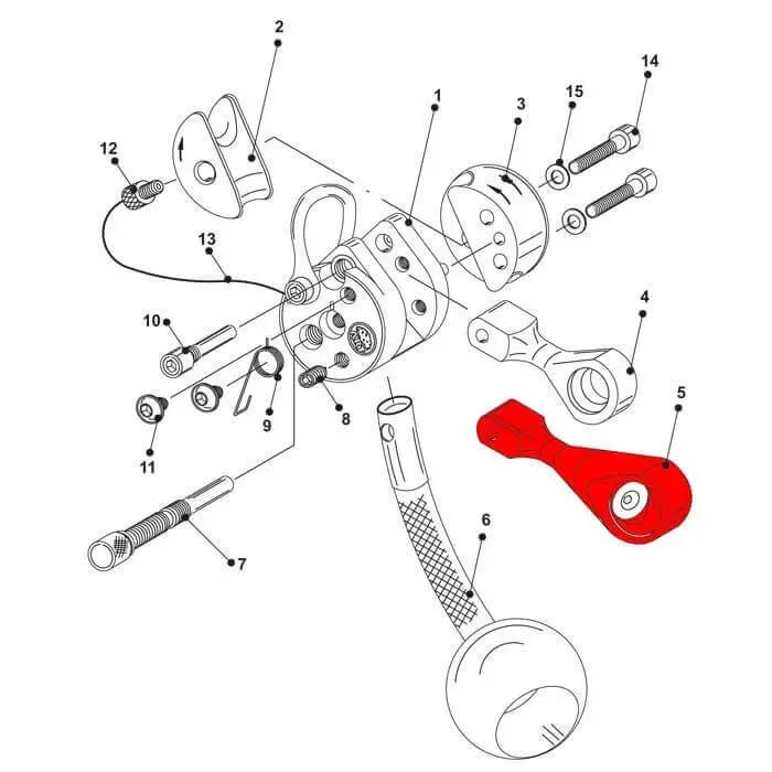 ART Lock Jack Swivel Spare Eye-13752