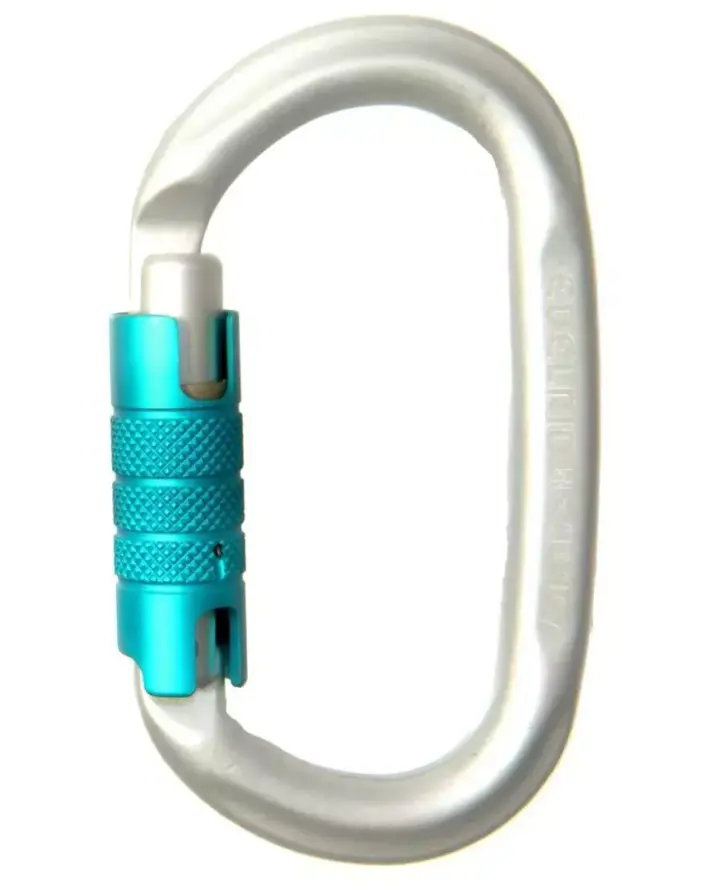Edelrid Oval Power Silver Triple Lock Karabiner