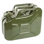 Rocwood Heavy Duty Steel Green Jerry Can - 10L