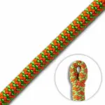 Cousin ATRAX 11.6mm Green/Orange Climbing Rope (Spliced Eye)