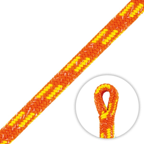 Petzl Control 12.5mm Orange Climbing Rope (Spliced Eye)