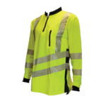 Treehog Polo Long Sleeve Shirt - Hi-Vis Yellow-0
