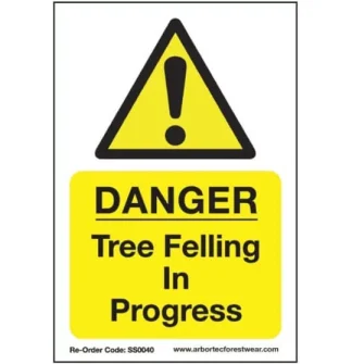 Arbortec 'Danger Tree Felling In Progress' Corex Safety Sign
