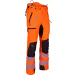 Arbortec Breatheflex Pro Hi-Vis Orange Chainsaw Trousers - Type A - Class 1-15200