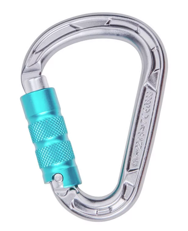 Edelrid HMS Strike Silver Triple Lock Karabiner-0