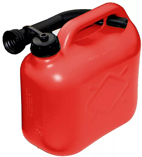 Red Fuel Can With Spout - 5L-0