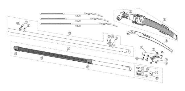 Silky Zubat Pole Saw Spare Parts