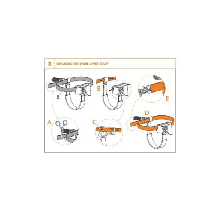 Climbing Technology Quick Step Strap Heel Replacement Kit-18983