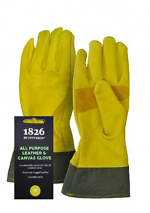 Pittards Leather & Canvas Gauntlet Glove