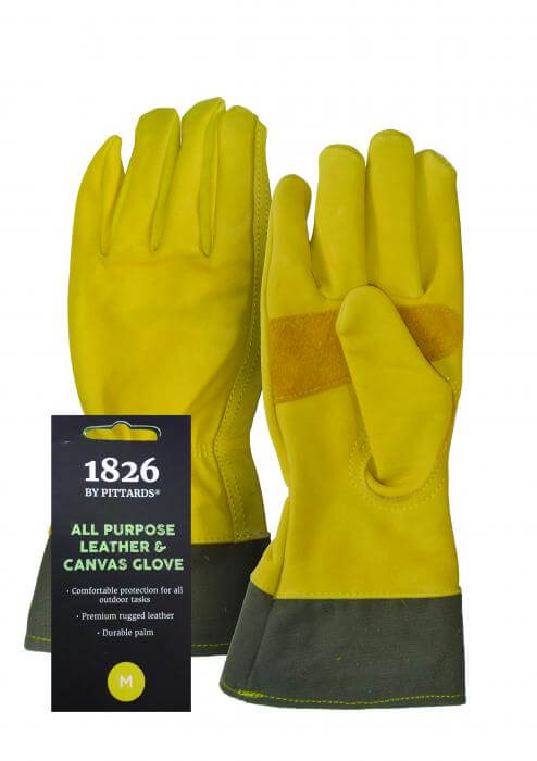 Pittards Leather & Canvas Gauntlet Glove